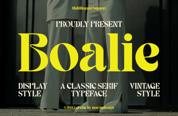 Boalie Font: Elegant Serif for Handmade Brands
