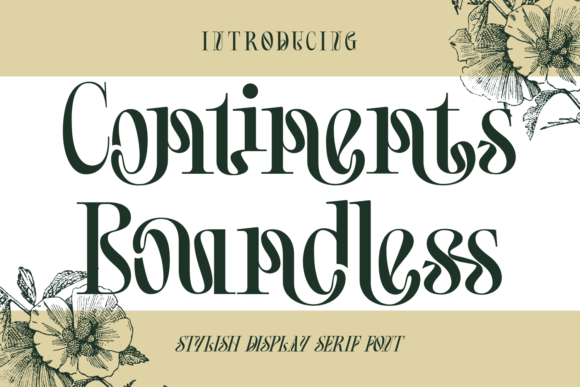 Continents Boundless: A Timeless Serif Font for Makers