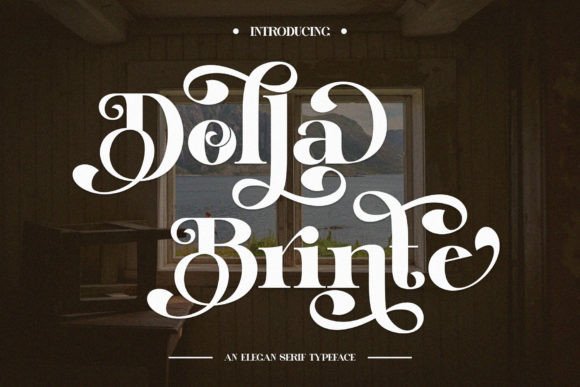 Dolla Brinte: The Serif Typeface for Modern Branding