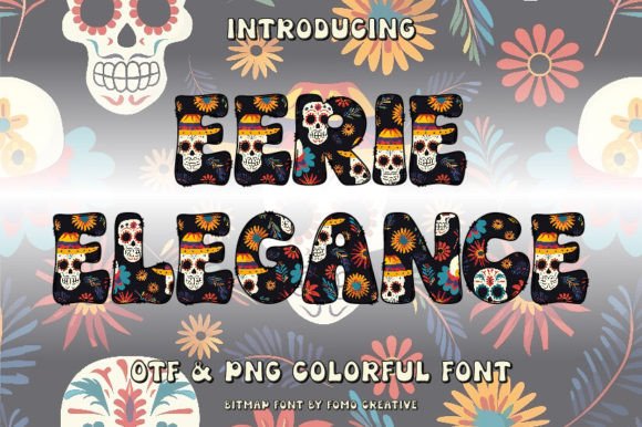 Eerie Elegance: A Color Font for Bold Branding
