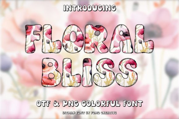 Floral Bliss: A Color Font for Modern Web Design