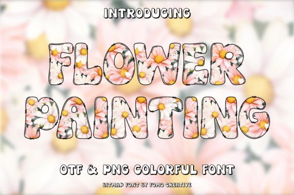 Flower Painting Font for Bold Campaigns