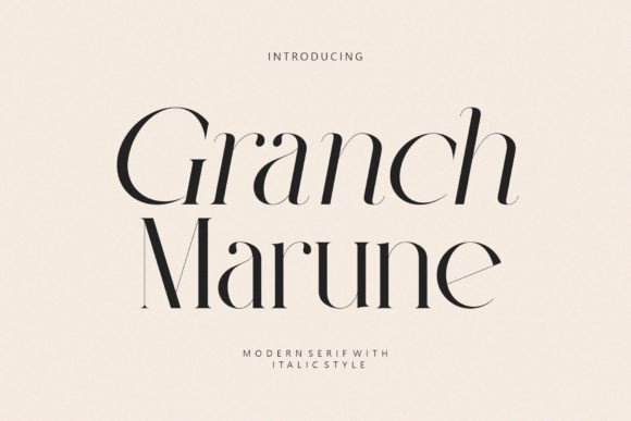 Granch Marune: A Serif Font for Branding