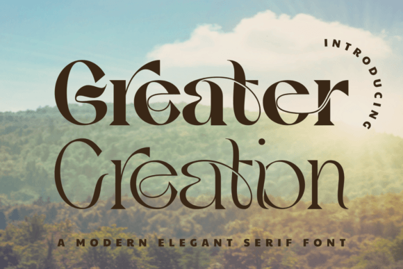 Greater Creation Font for Bold Campaigns