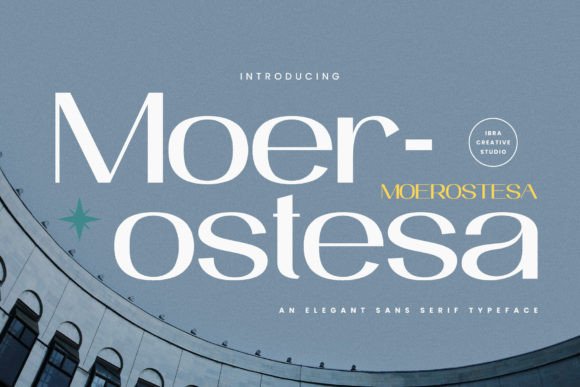 Moerostesa: A Refined Sans Serif Typeface for Editorial Design