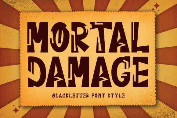 Mortal Damage Font Review for Web Designers