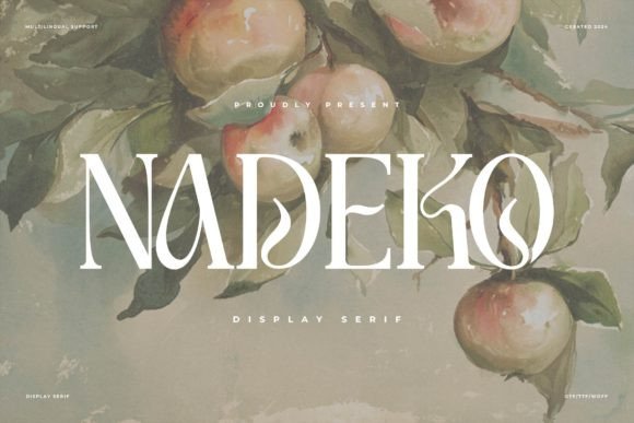 Nadeko Font: Elegant Serif for Makers