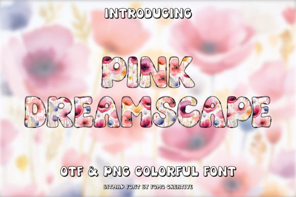 Pink Dreamscape: A Modern Color Font for Web Design