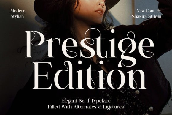 Prestige Edition: A Refined Serif Typeface for Editorial Design