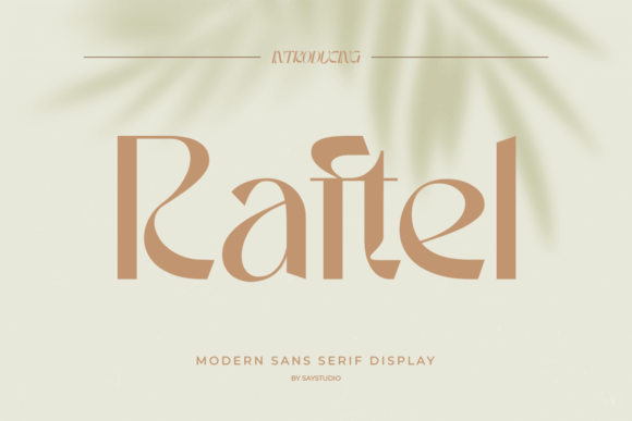 Raftel: A Versatile Sans Serif Typeface for Editorial Design