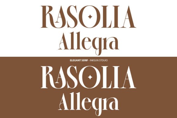 Rasolia Allegra: A Serif Font for Elegant Editorial Design
