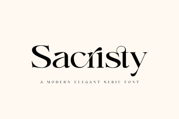 Sacristy: An Elegant Serif Font for Editorial Design