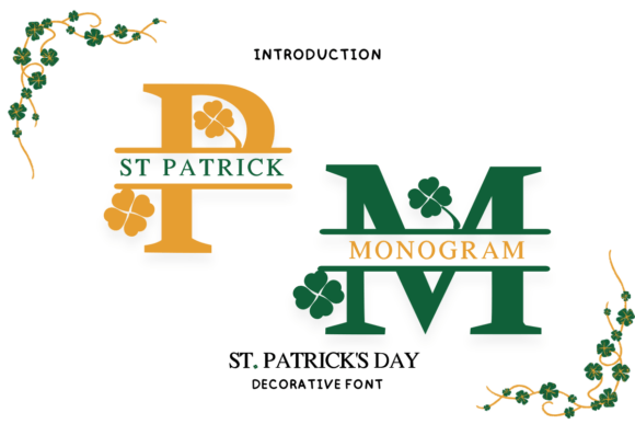 St Patrick Monogram Font Review for Campaigns