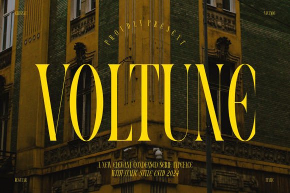 Voltune Serif Typeface for Editorial Design