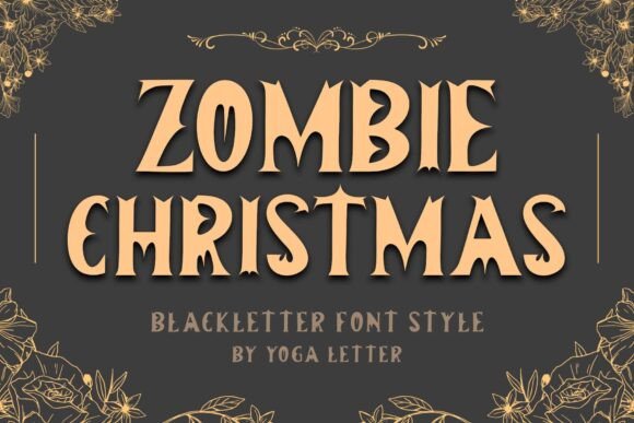 Zombie Christmas Font Review for Web Design